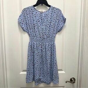 Sienna Sky Light Blue Floral Mini Dress